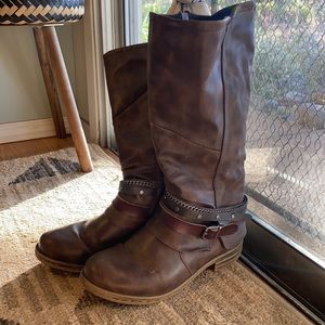 Maurice’s Buckle Wide Calf Boots